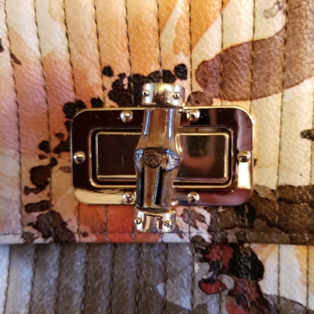 Sondra Roberts Squared Floral Clutch - Picture 2 of 5
